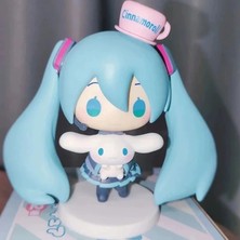 Anime Hatsune Miku Bebek Cinnamoroll Bebek Miku Sevimli Aksiyon Figürü Q Versiyonu Bebek Modeli Pvc Masaüstü Süsleri Oyuncak (Yurt Dışından)