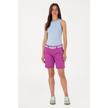 U.s. Polo Assn. Kadın Menekşe Şort / Bermuda 50299160-VR037