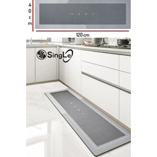 Teknotrust ( 1 Adet ) 40*120 cm Banyo Paspası Kaymaz Tabanlı Su Emici Yapı Gri Veya Mavi Renk