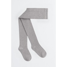 Katia & Bony Kız Bebek Simli Külotlu Çorap Gri