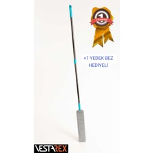 Teknotrust Yedek Bez Esnek Mikrofiber Temizlik Mopu Girintili Yüzey Dip Köşe Raf Temizleme Mop