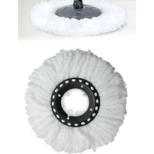 Teknotrust ( 2 Adet) Standart Ölçü Döner Başlıklı Yedek Mop Bezi