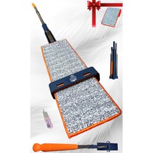 Teknotrust Kendinden Sıkmalı Mikrofiber Mop Kendini Temizleyen Mop Yedek Bez New