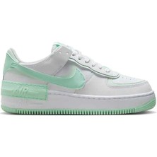 Nike Air Force 1 Shadow Sneaker Unisex Hakiki Deri Günlük Spor Ayakkabı Beyaz Yeşil