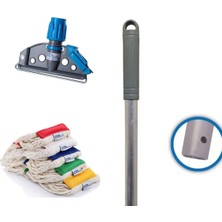 Teknotrust Islak Mop Seti. 5 Adet 350 gr Islak Mop, 1 Adet Islak Mop Aparatı, 1 Adet Metal Sap