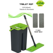 Teknotrust Tablet Mop Temizlik Paspas Seti - 2 Microfiber Mop Bezli