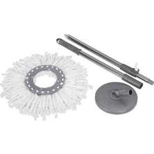 Teknotrust Ahenk Döner Başlıklı Yedek Mop Seti - Mikrofiber Mop Teleskobik Sap