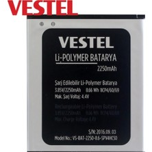 Vestel Venüs V3 5010 Pil Batarya 2250 Mah Ithal