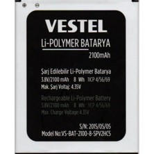 Vestel Venüs V3 5040 Pil Batarya 2100 Mah Ithal Senalstore