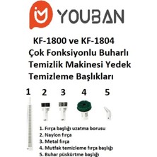 Teknotrust Çok Fonksiyonlu Buharlı Temizleyici Yedek Temizlik Aksesuar Seti KF1804- KF1800
