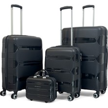 Lucas Polipropilen Kırılmaz Valiz Seti, 4\'lü Set