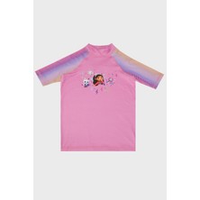 Slipstop Gaby Baskılı Uv Korumalı Kısa Kollu Mayo T Shirt Kız Çocuk T Shirt ST2512120000