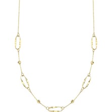 14 Ayar Dorika Ataç Tasarım Altın Kolye