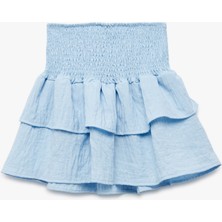 Koton Katmanlı Gipeli Yüksek Bel Etek