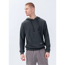 Joma Sweat Hoody Begin M - Erkek Pamuklu Antrasit Sweatshirt - 4222316