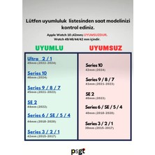 Apple Watch 10 46MM-WATCH2/3/4/5/6/SE/7/8/9(42-44-45-49)MM Kordon Leoline 42 Desen Yumuşak Silikon