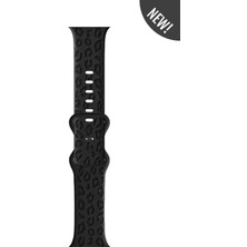Apple Watch 10 46MM-WATCH2/3/4/5/6/SE/7/8/9(42-44-45-49)MM Kordon Leoline 42 Desen Yumuşak Silikon