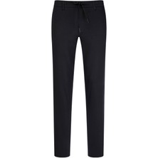 Siyah Rahat Kesim Yandan Cepli Jogger Pantolon