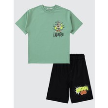 Civil Boys Erkek Çocuk Pijama Takımı 6-9 Yaş Soft Haki