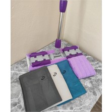Teknotrust Mandallı Teleskobik Mop (3lü Sihirli Bez) Set