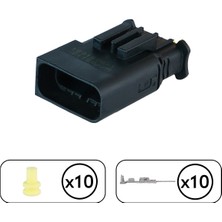 TE/Amp Peugeot Far Soketi Dişi 10 Pin Kablosuz