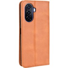 Huawei Nova Y70/Y70 Artı Cüzdan Pu Deri Manyetik Kapatma (Yurt Dışından)