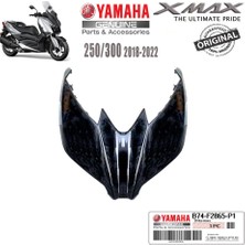 Xmax 250/300 2018-2022 Orijinal Far Üstü Panel Parlak Siyah