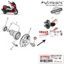 Nmax 125/155 2015-2024 Orijinal Eksantrik Mili Kilitli Somun