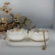 Lotus Çiçeği Kokulu Mum Seti (3'lü Set)