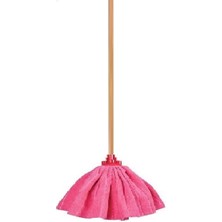 Teknotrust Wikro 1 Adet Mop 1 Adet Ahşap Sapı ile Takım Mikrofiber Vileda Tipi Mop Paspas