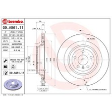 Universal ARKA FREN DİSKİ. W166.