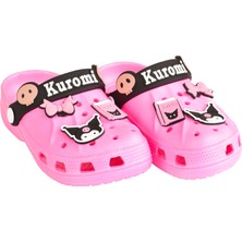 Kuromi My Melody Kız Çocuk Kaymaz Taban Terlik Havuz Plaj Sandaleti