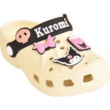 Kuromi My Melody Kız Çocuk Kaymaz Taban Terlik Havuz Plaj Sandaleti