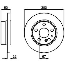Universal ARKA FREN DİSKİ. W140-220. S400-500-600.