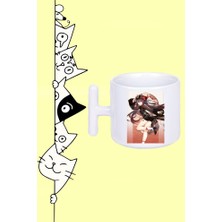 Hu Tao Karakter Anime Genshin Impact Tasarım Baskılı Beyaz T Sap Kupa Bardak