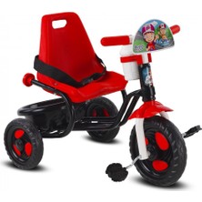 Babyhope 101 Prens Kırmızı Üçteker Bisiklet 2-4 Yaş Arası Kullanım İçin Çelik Gövde ve Emniyet Kemeri