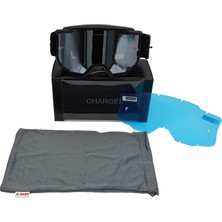Ls2 Charger Goggles Motokros Gözlük (Irıdıum Camlı) Siyah