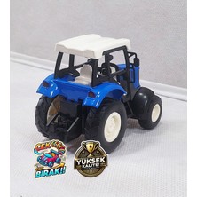 Çek-Bırak Traktör | Metal Oyuncak Araba | 10CM