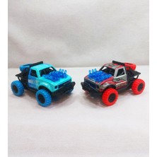 2'li Set 4x4 Metal Çarpışan Jeep Oyuncak Araba | Ses ve Işık Efektleri | Çek-Bırak