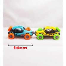 2'li Set 4x4 Metal Çarpışan Suv Oyuncak Araba | Ses ve Işık Efektleri | Çek-Bırak