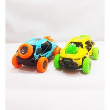 2'li Set 4x4 Metal Çarpışan Suv Oyuncak Araba | Ses ve Işık Efektleri | Çek-Bırak