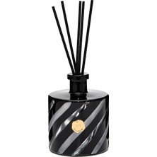 500 ml Spiral Kesme Cam Black Vanilya Oda Kokusu