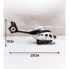 Metal Helikopteri Oyuncak | Işıklı ve Sesli | Çekbırak