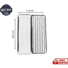 Teknotrust Best Pro Çift Tırnak Yedek Tablet Mop Bezi 32, 5*11, 5 cm (Sadece 2 Adet Yedek Bez)