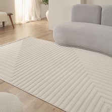 Kaşmir Halı İskandinav Rune White 120x180 cm Salon Mutfak Halısı Yolluk Kilim