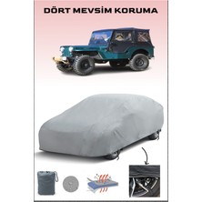Jeep CJ-3A ile Uyumlu Oto Branda, Araba Brandası, Su ve Güneş Geçirmez Araba Çadırı