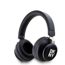 Dkny Orjinal Lisanslı Pu Metal Logolu Kulak Üstü Bluetooth Kulaklık V5.3 Siyah