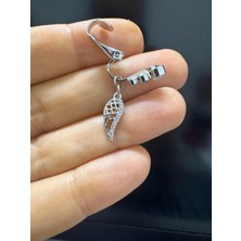Deliksiz ( Delik Gerektirmeyen) Klipsli Sıkıştırmalı Göbek Piercingi