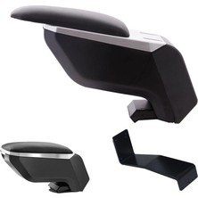 Peugeot 208 2022 Delmesiz Çelik Ayaklı Gri-Siyah Kolçak Kol Dayama