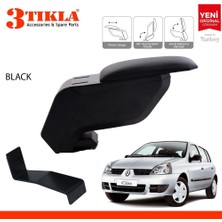 Renault Clio Hb 1998-2005 Delmesiz Çelik Ayaklı Siyah Kolçak Kol Dayama
